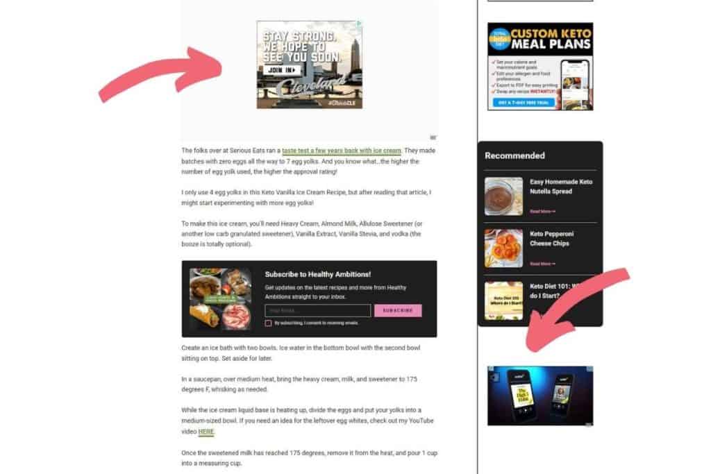 Make Money with a Food Blog Mediavine Ads