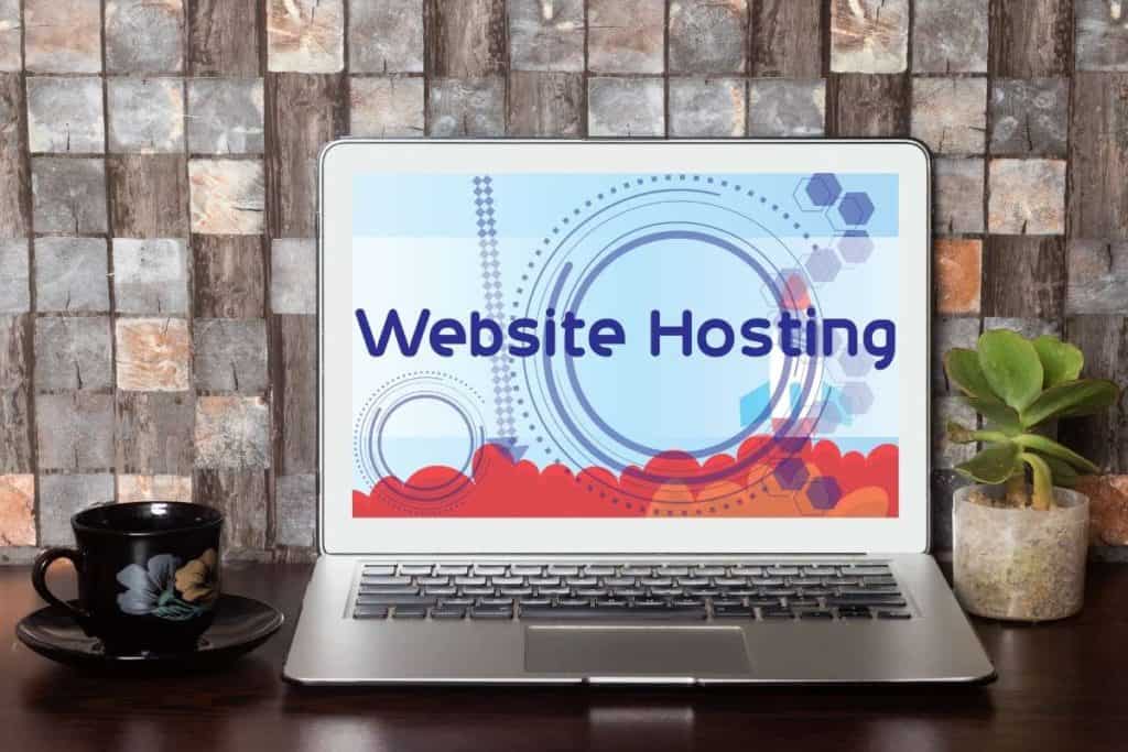 Best Web Hosting for Food Blogs computer with web hosting screen