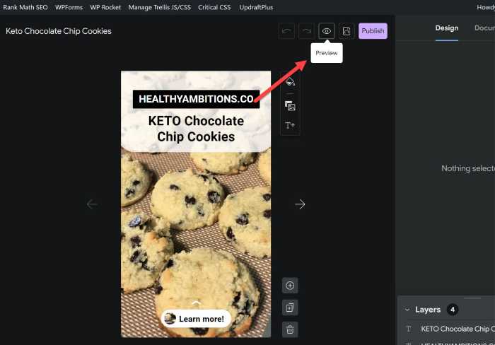 Google Web Stories for Food Blogs preview