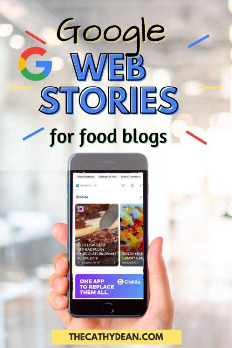 Google Web Stories for Food Blogs Pinterest