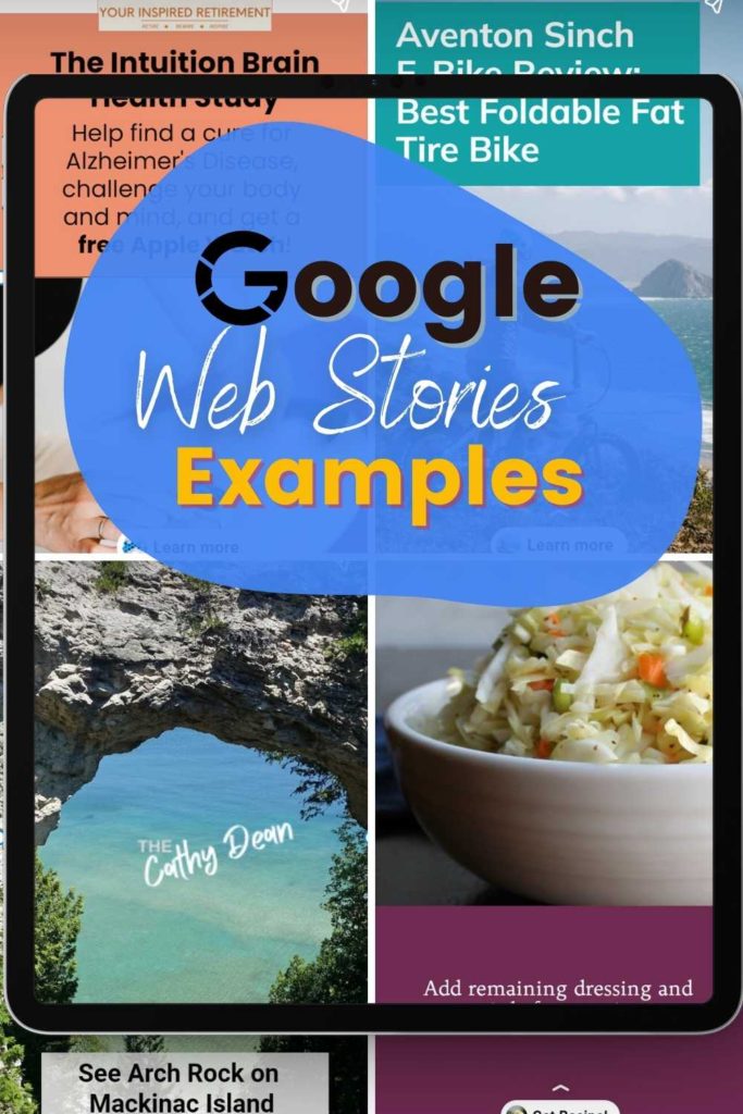 Google Web Stories Examples PINTEREST